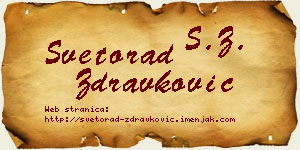 Svetorad Zdravković vizit kartica